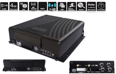 H.264 Harddisk GPS Mobile DVR 4-CH HDD GPS Tracking , google map , For Bus / Taxi