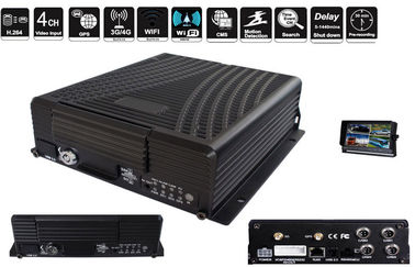 H.264 Harddisk GPS Mobile DVR 4-CH HDD GPS Tracking , google map , For Bus / Taxi