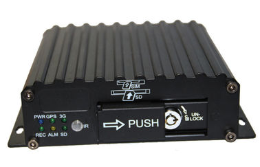 4-Ch GPS Dual SD Mobile DVR GPS Vehicle Security DVR For Railways / Buses