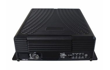 Linux H.264 HDD GPS Mobile DVR 4-CH D1 / HD1 Support Audio Video Output